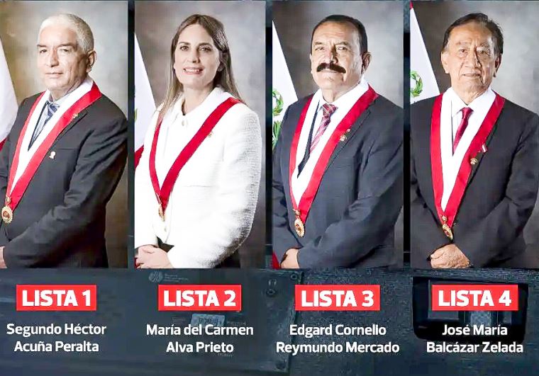 Cuatro candidatos 