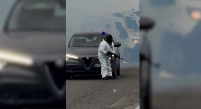 Asalto de película: Robo de un camión blindado en la autopista italiana