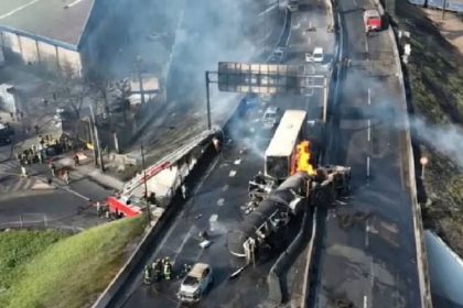 Explosión de un camión