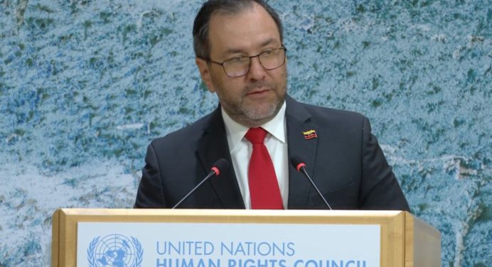 Canciller Yván Gil denuncia ante ONU acción militar ilegal de EE.UU.