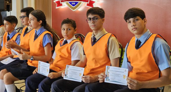 PCAD Maturín juramenta brigada escolar de riesgo en la UE. Nuestra Señora de Betania