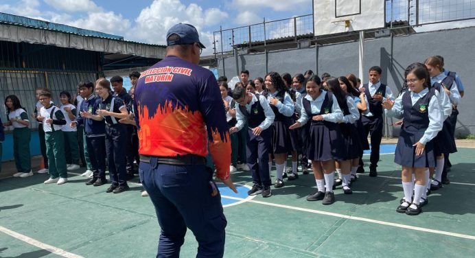 PCAD Maturín realizó ejercicio preventivo ante un sismo en la UE. Augusto Mijares