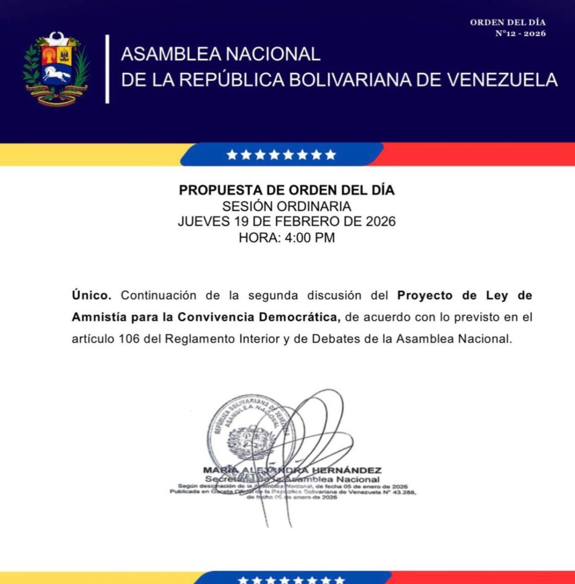 AN retoma hoy el debate del Proyecto de Ley de Amnistía 2 Proyecto de Ley de Amnistía
