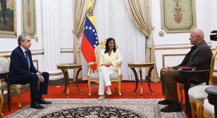 Presidenta encargada Delcy Rodríguez recibió a José Luis Rodríguez Zapatero