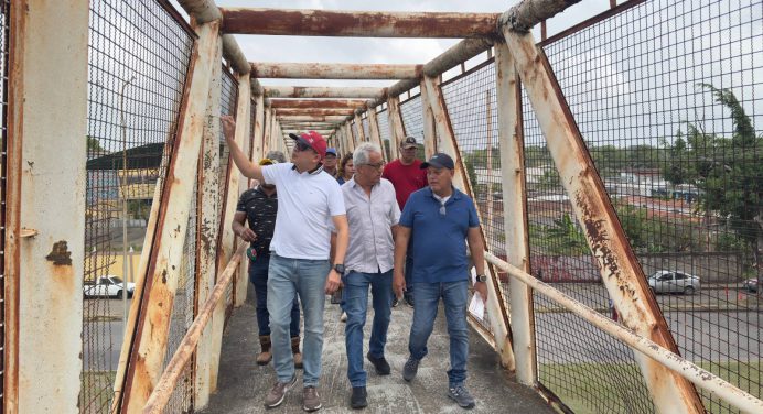 Alcaldía inició trabajos de recuperación de la pasarela de la Libertador