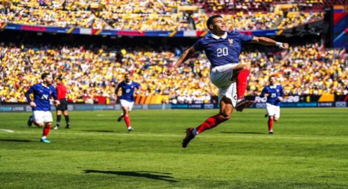Francia superó con solidez a Colombia en partido amistoso