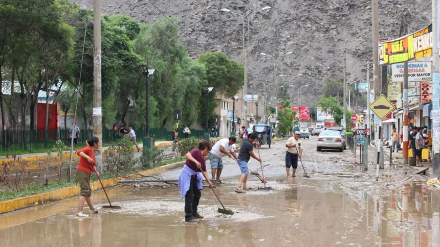 Fuertes lluvias en Perú