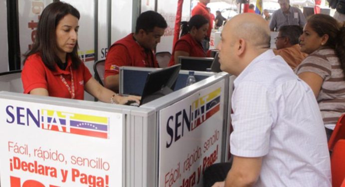 Plazo para declarar impuestos del Seniat finaliza el 31 de marzo