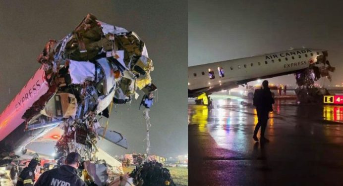 Choque en el aeropuerto LaGuardia de Nueva York: Muere piloto y copiloto del avión