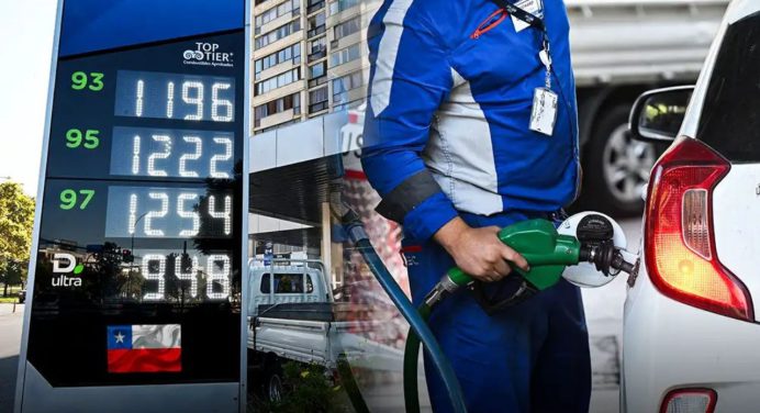 Chile subirá el precio del combustible a partir del próximo jueves