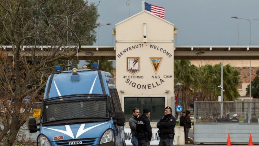 Italia rechaza uso de la base de Sigonella por EE.UU. para vuelos a Oriente Medio 1 Sigonella