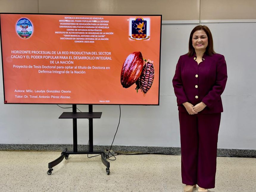 Leudys González presenta proyecto doctoral que posiciona al cacao como eje estratégico 1 Leudys González