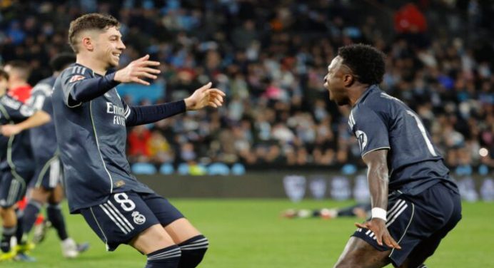 Valverde rescató los tres puntos para Real Madrid