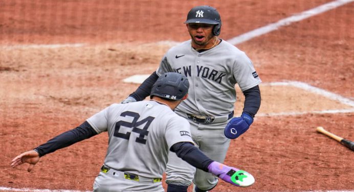 Yankees blanquearon a los Gigantes en la primera jornada de Grandes Ligas