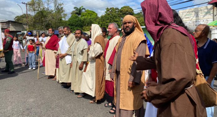 Caripito revive la fe: Entrada triunfal de Jesús en Jerusalén da inicio a Semana Santa Viva