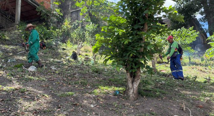 Refuerzan mantenimiento de los espacios públicos