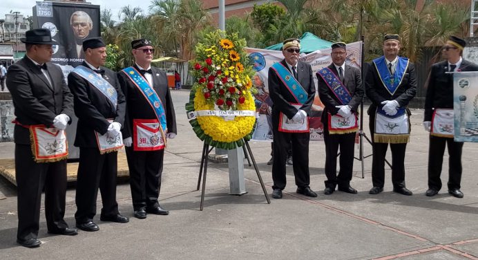 Masones celebraron su día y conmemoraron el natalicio de Francisco de Miranda