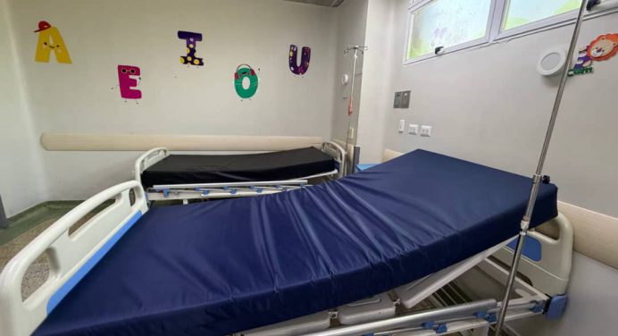 Hospital Núñez Tovar renovó mobiliario en el área de Emergencia pediátrica