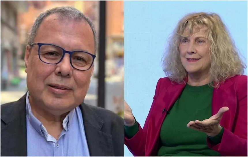 Raúl Cazal y Ana María Sanjuán.