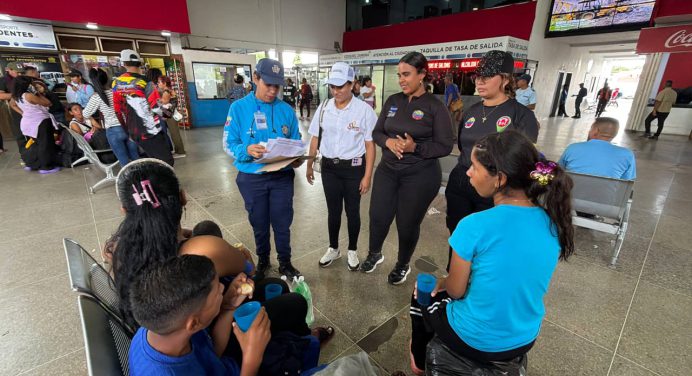 Gobierno regional instala puntos de atención en el Terminal Interurbano de Maturín