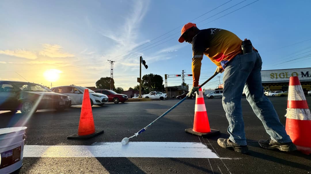 Realizan demarcación vial en intersección Las Garzas - Las Cayenas 5 via2 1