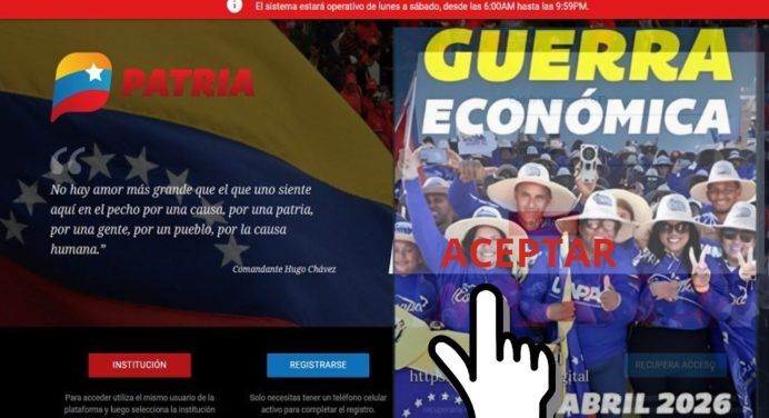 Suma los bolívares del bono Contra la Guerra Económica a tu cuenta PATRIA