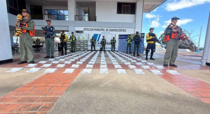 Más de 80 kilos de drogas incautados en las costas de la Península de Paria