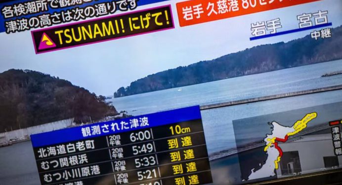 Japón levanta alerta de tsunami tras terremoto de magnitud 7,5