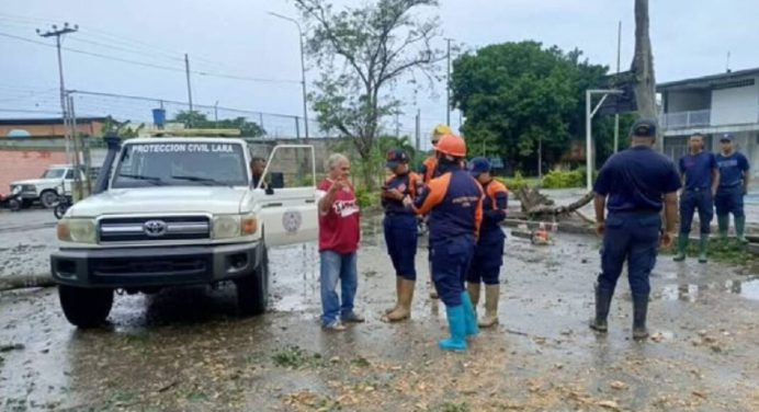 Fuertes lluvias en el estado Lara dejan 120 familias afectadas