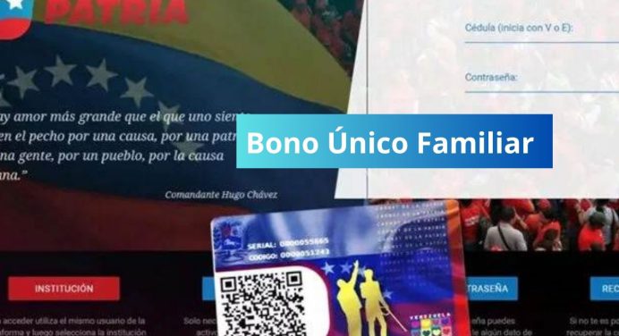 Activan el Bono Único Familiar de abril 2026