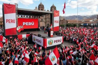 campaña electoral en Perú