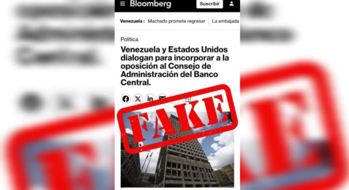 Gobierno venezolano desmiente diálogo con EE.UU. para Inclusión de oposición en el BCV