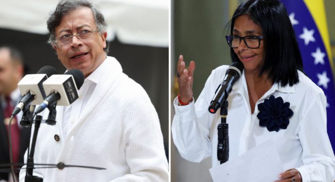 Petro y Rodríguez se reúnen en Caracas para avanzar en la agenda binacional