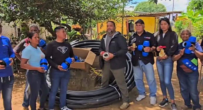 Entregan materiales para proyecto ganador en comuna «Ezequiel Zamora» de Cedeño