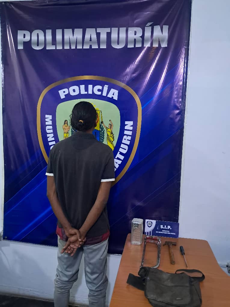 Polimaturín lo capturó tratando de hurtar en un galpón en la avenida Orinoco 1 detenido