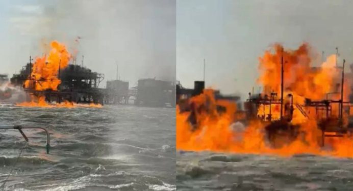 Explosión en plataforma petrolera en Zulia deja al menos seis heridos