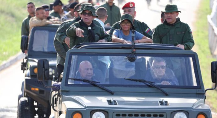 Presidenta (E) visitó el Fuerte Terepaima durante maniobras de formación de la FANB