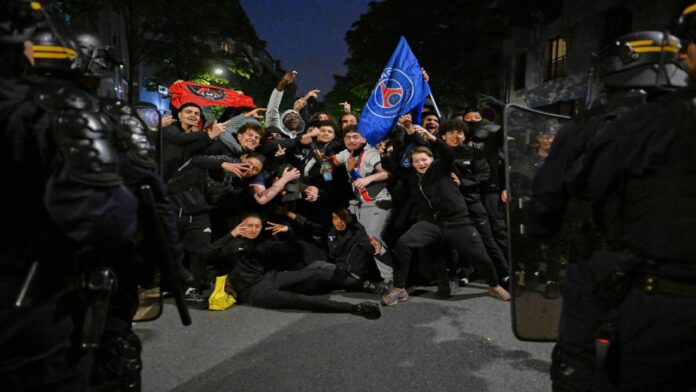 Al menos 79 detenciones y un policía herido por festejos de fanáticos del PSG 1 PSG