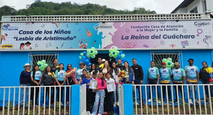 Fundación Niño Simón Monagas inaugura casa Lesbia de Aristimuño en Caripe
