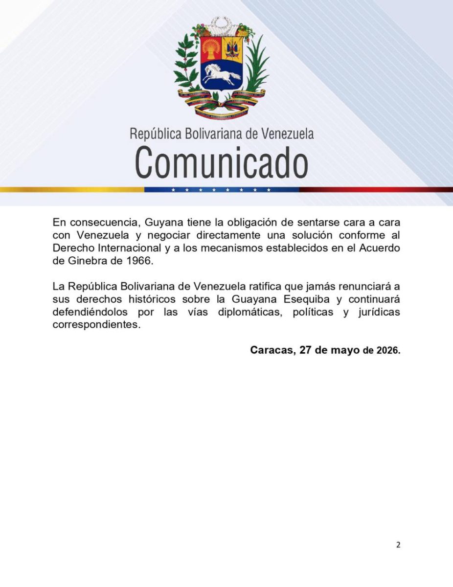 Venezuela rechaza las declaraciones provocadoras del presidente de Guyana 3 Guyana