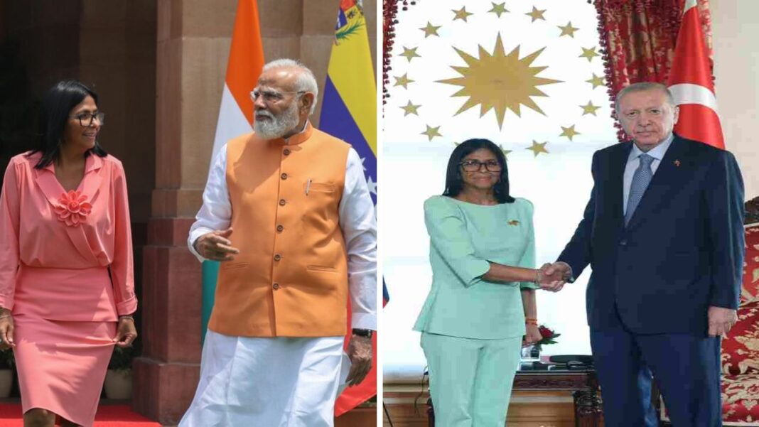 Delcy Rodríguez retorna al país tras gira energética por India y Turquía 2 India y Turquía