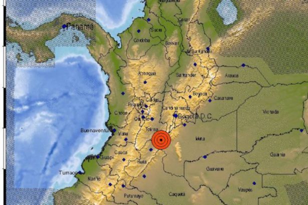Sismo en el centro de Colombia