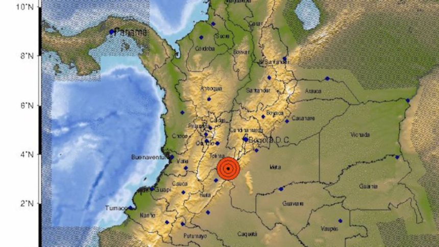 Sismo en el centro de Colombia de 5,1 de magnitud no dejó víctimas 1 Sismo en el centro de Colombia