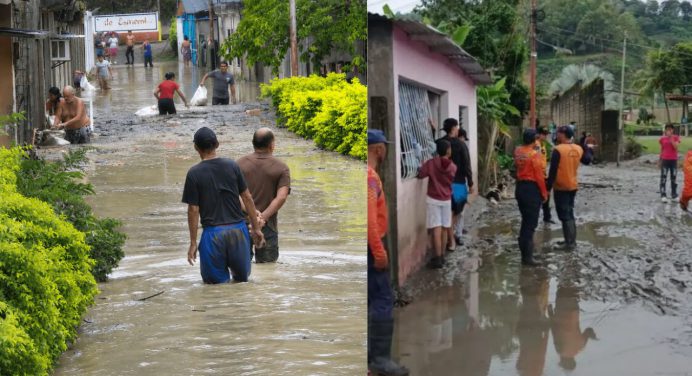 Intensas lluvias en Portuguesa dejan unas 100 familias damnificadas