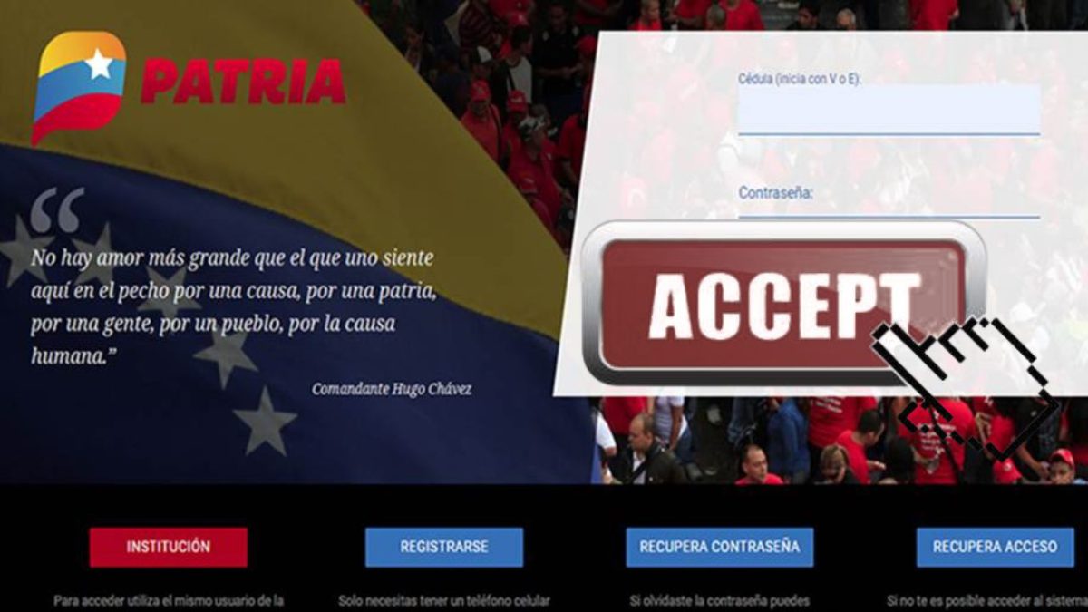 Nuevo depósito en PATRIA