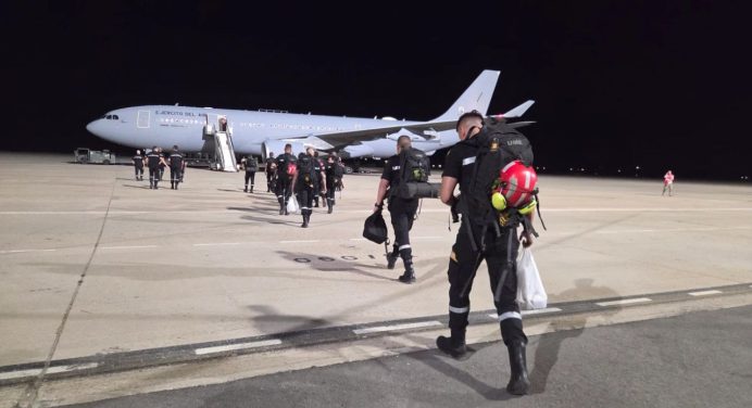 Avión militar español: Unidades de rescate y emergencia aterrizan en Venezuela
