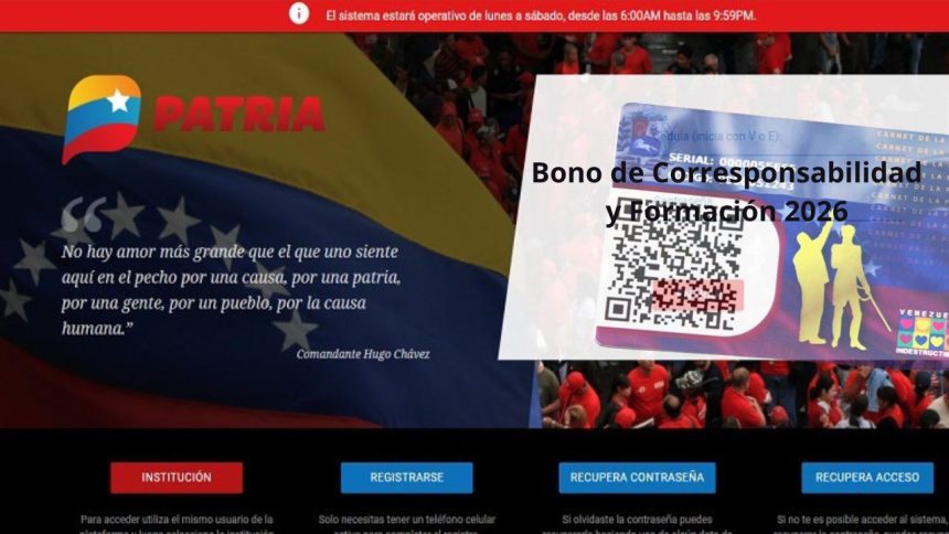 Bono de Corresponsabilidad y Formación 2026