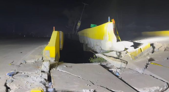 Autoridades realizaron supervisión técnica del puente San Julián en Caraballeda
