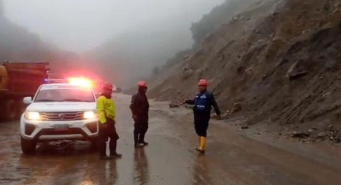 Lluvias causan emergencias en el eje panamericano del estado Mérida