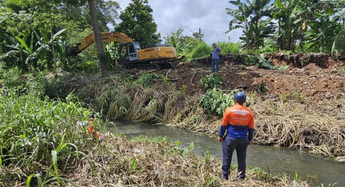 PCAD Maturín supervisó saneamiento del caño de la avenida José Antonio Páez